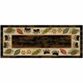 Mayberry Rug 20 x 44 in. Cozy Cabin Printed Nylon Kitchen Mat & Rug, Timber Ridge CC20676 20X44
